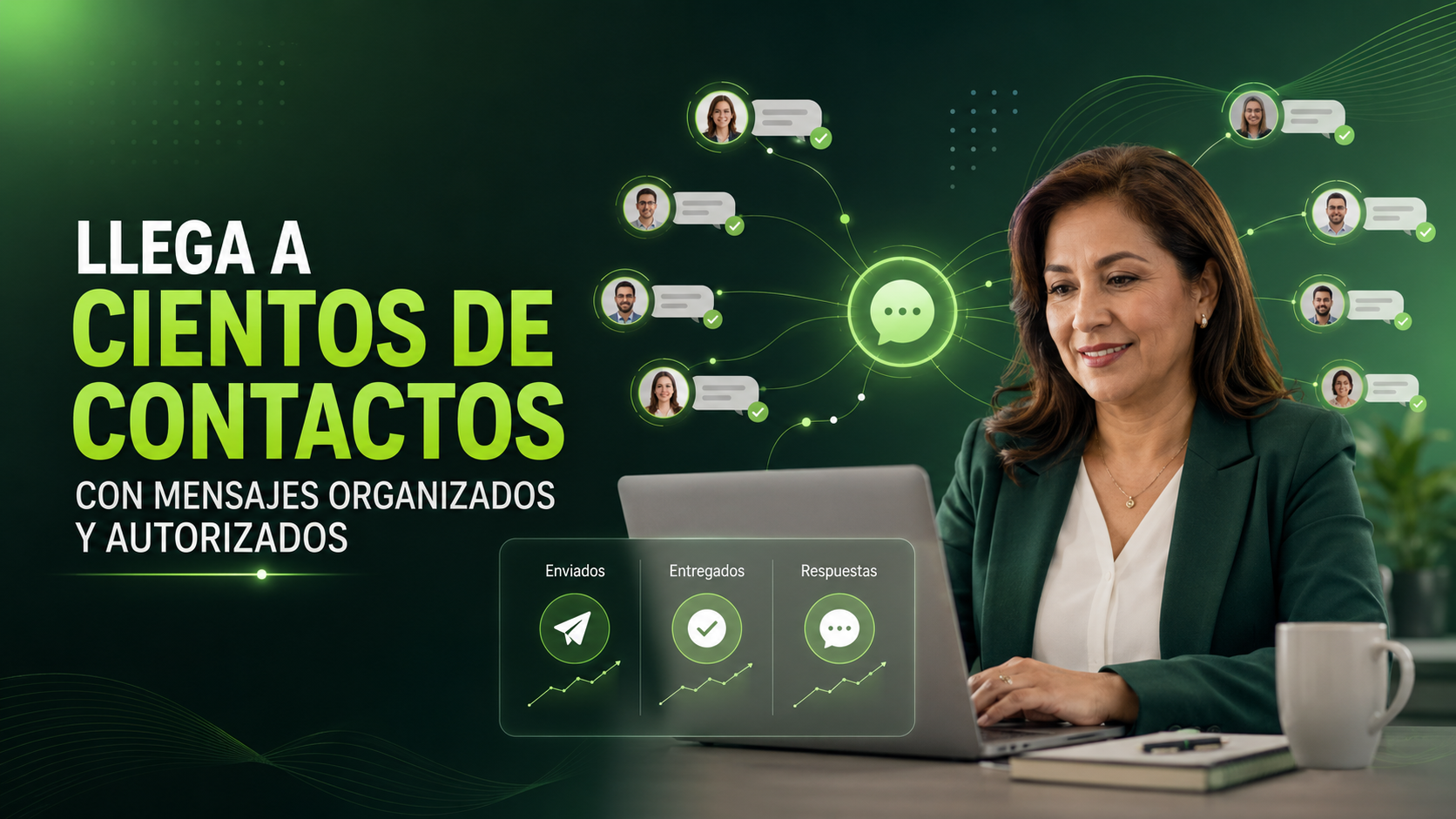 Campañas organizadas para llegar a cientos de contactos