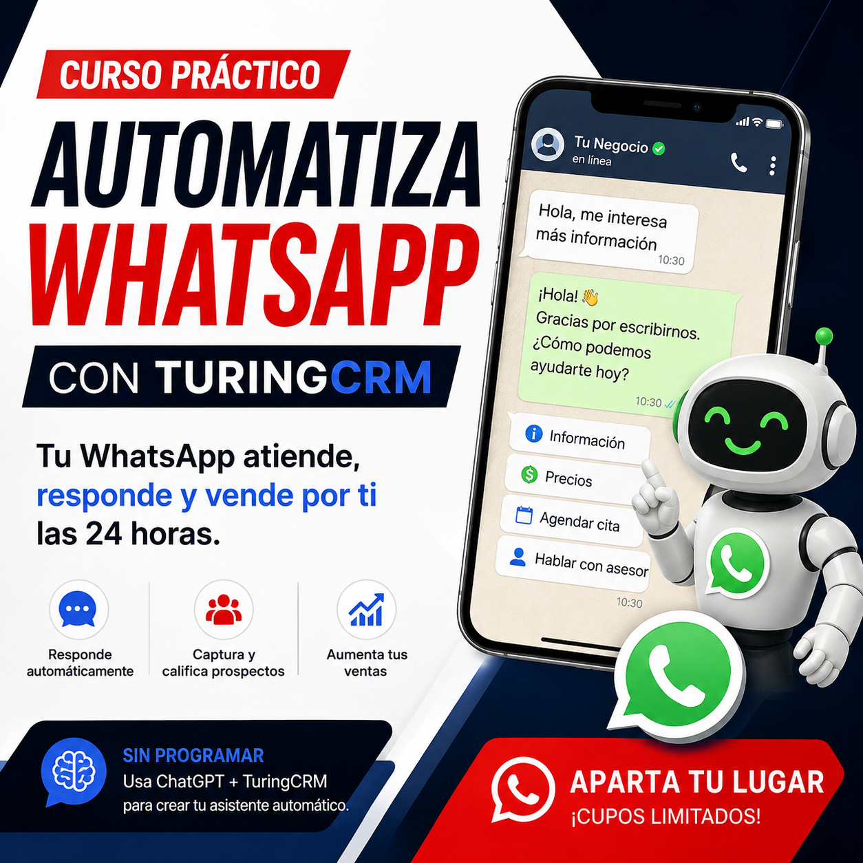 Automatización de WhatsApp con TuringCRM