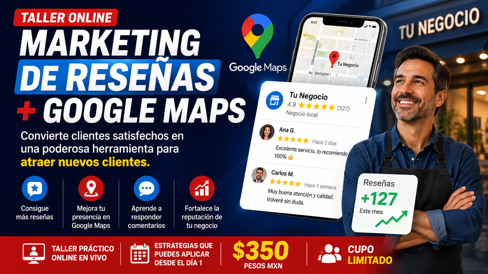 Taller de Marketing de Reseñas y Google Maps